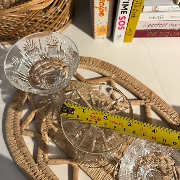 Set of 3 etched pineapple vintage coupe glasses 🍍 - Picture 7 of 7